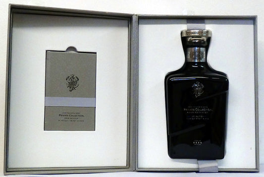 John Walker & Sons Private Collection Blended Scotch Whisky. 2014 Edition. Limited Release Bottle No 4624 of of 8888 bottles. 70cl, 46.8% vol. In presentation case with book (damp stains to box).