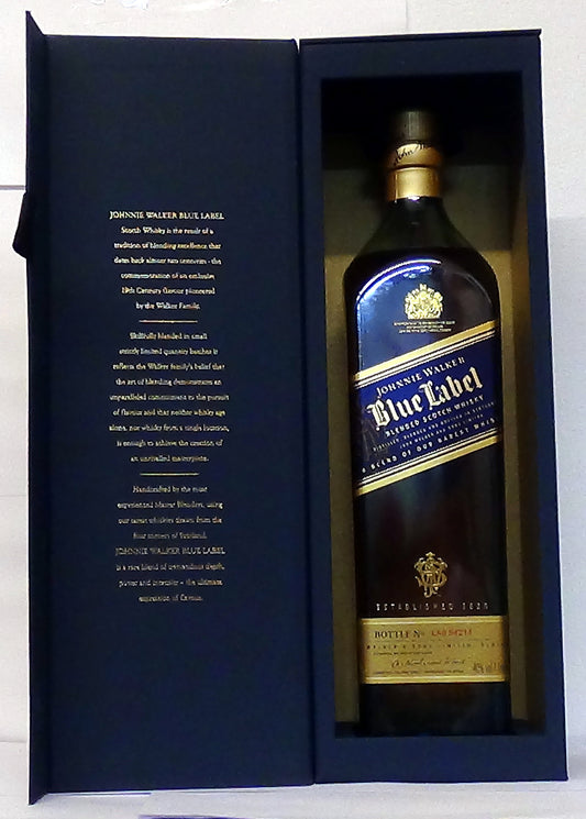 Johnnie Walker Blue Label, 40% vol 1 litre, 40% vol, boxed;