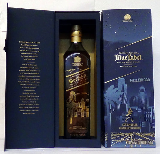 Johnnie Walker Blue Label Los Angeles Limited Edition Design, 40% Alc/Vol, 750ml, boxed