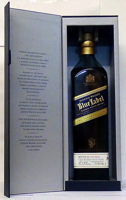 Johnnie Walker Blue Label The Cask Edition, Bottle No CE4 42264, 1 litre, 55.8% alc/vol, boxed;