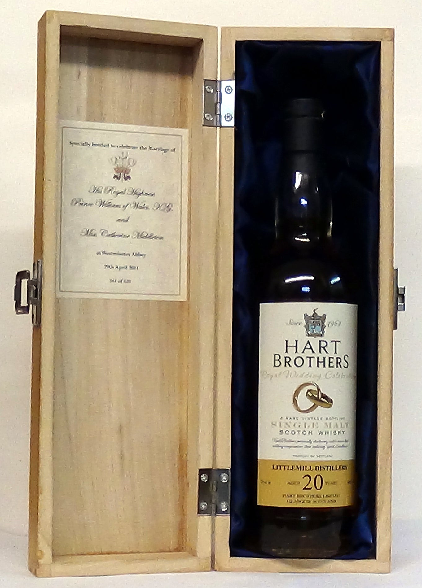 Littlemill 20 Year Old, hart Brothers Royal Wedding Celebration 2011, Marriage of HRH Prince William of Wales and Miss Catherine Middleton