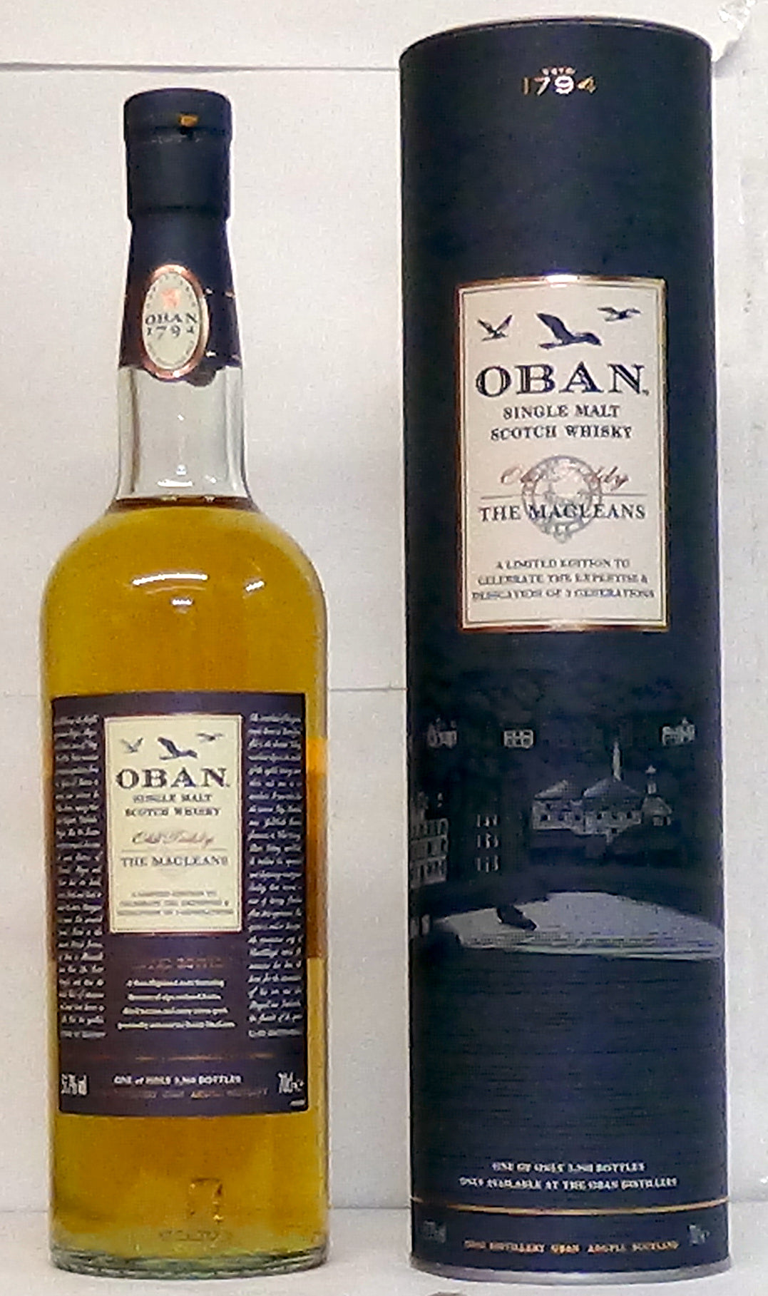 Oban Single Malt Teddy The Macleans Limited Edition of 3,960,