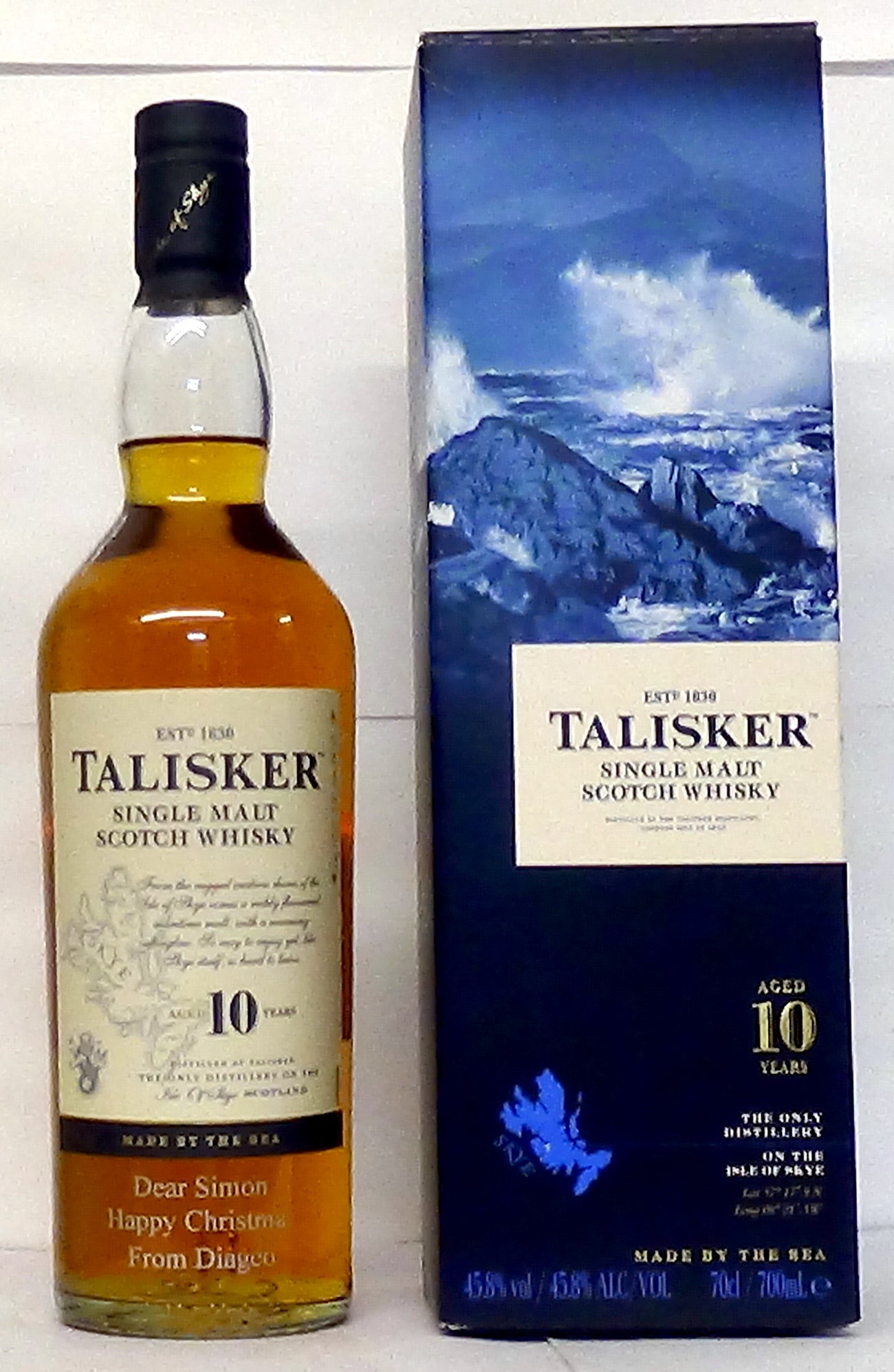 Talisker 10 year old (45.8%, OB, +/- 2015)