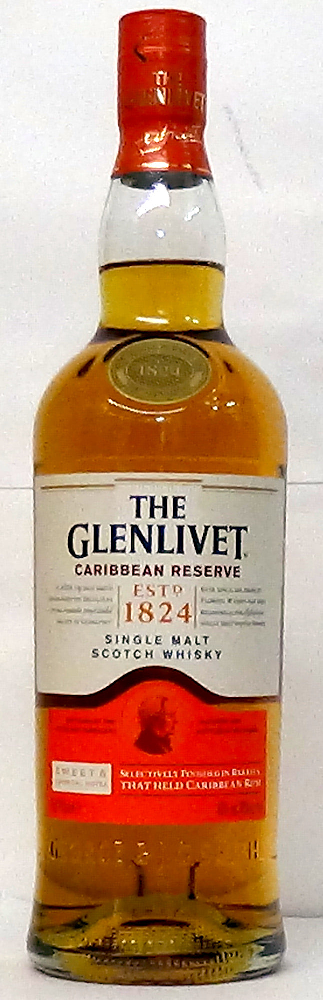 The Glenlivet Caribbean Reserve Single Malt Scotch Whisky, Speyside, Scotland