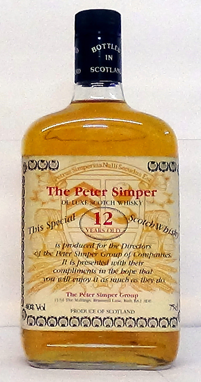 1980s The Peter Simper 12 Year Old De Luxe – M&M Personal Vintners