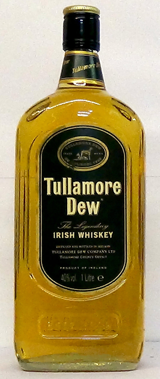 Tullamore Dew, 'The Legendary' Irish Whiskey Old Label 1 Litre