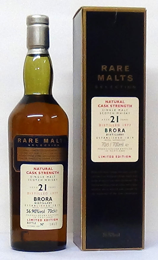 1977 Brora 21 Tear Old Rare Malt Selection 56.9% - M&M Personal Vintne