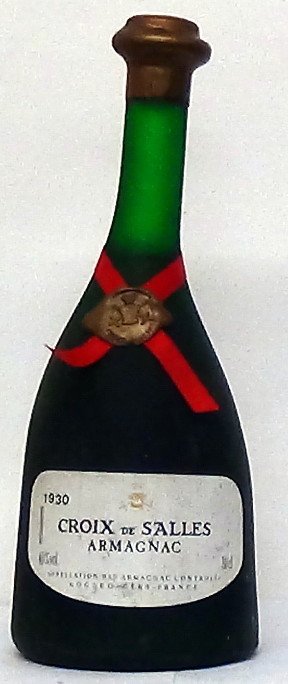 1930 Croix de Salles Armagnac - Armagnac Spirits - Spirits & Liqueurs 