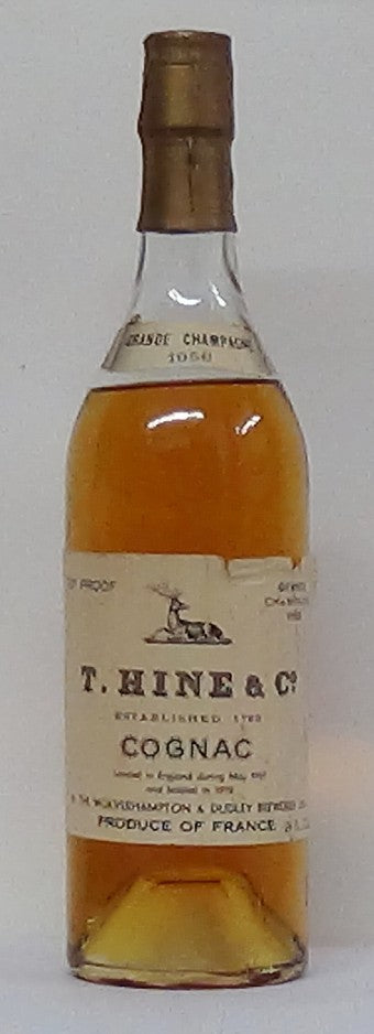 1956 Hine & Co. Grande Champagne Cognac Landed May 1957 and Bottled 19