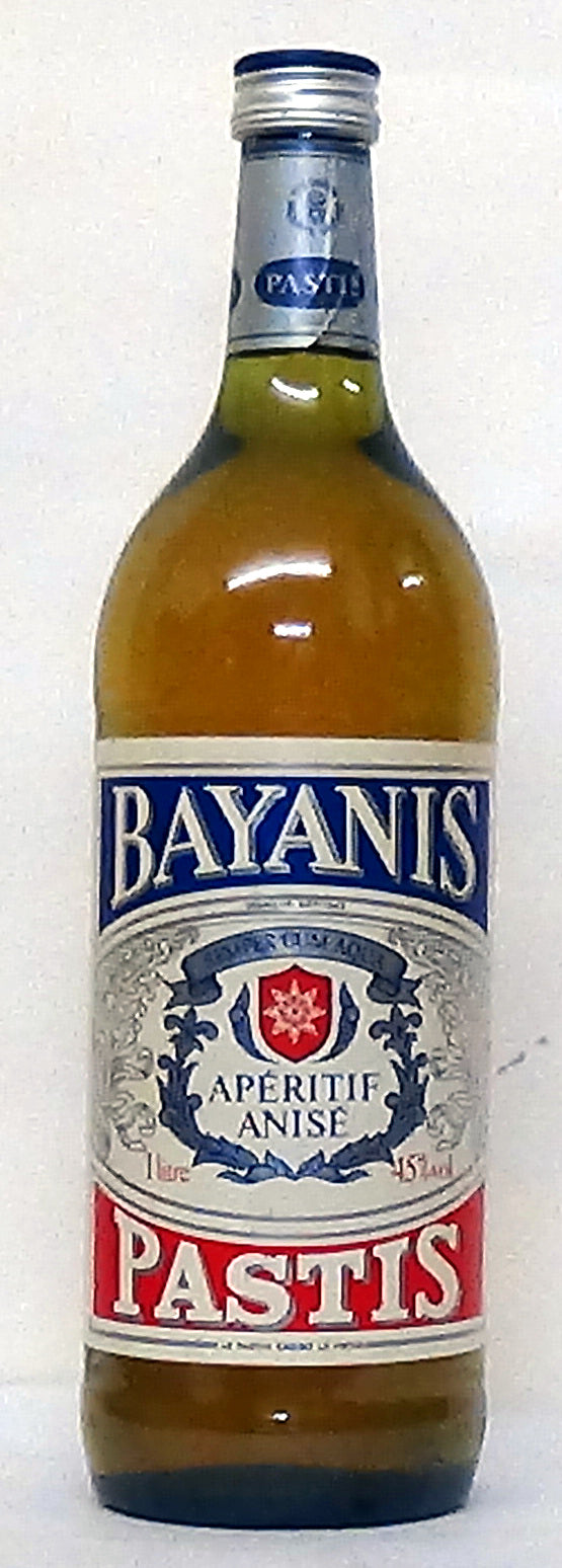 1970’s Bayanis Pastis 45% abv 1 Litre - French Whiskey - Whiskey - M&M