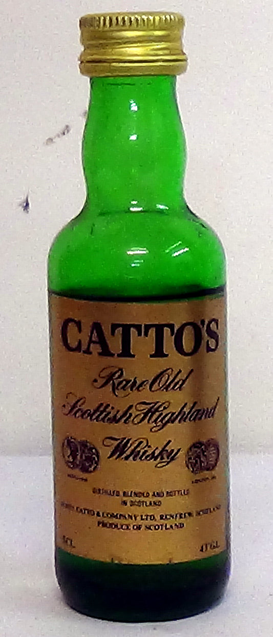 1970’s Catto’s rare old highland 4cl £10