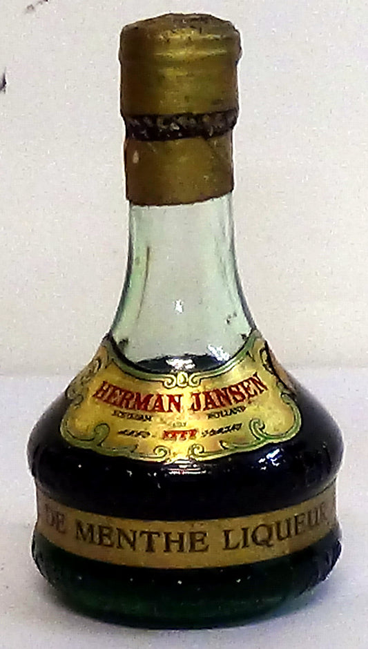 1970s Herman Jansen Creme de Menthe 5cl