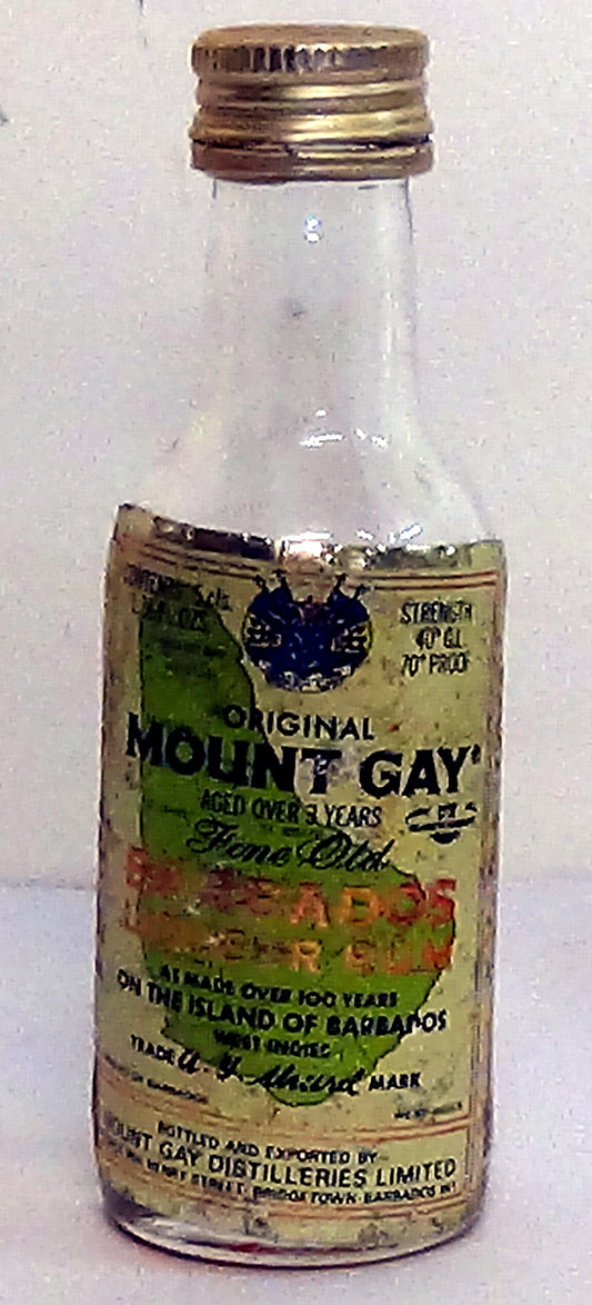 1970's Mount Gay Barbados Liqueur Rum 3cl