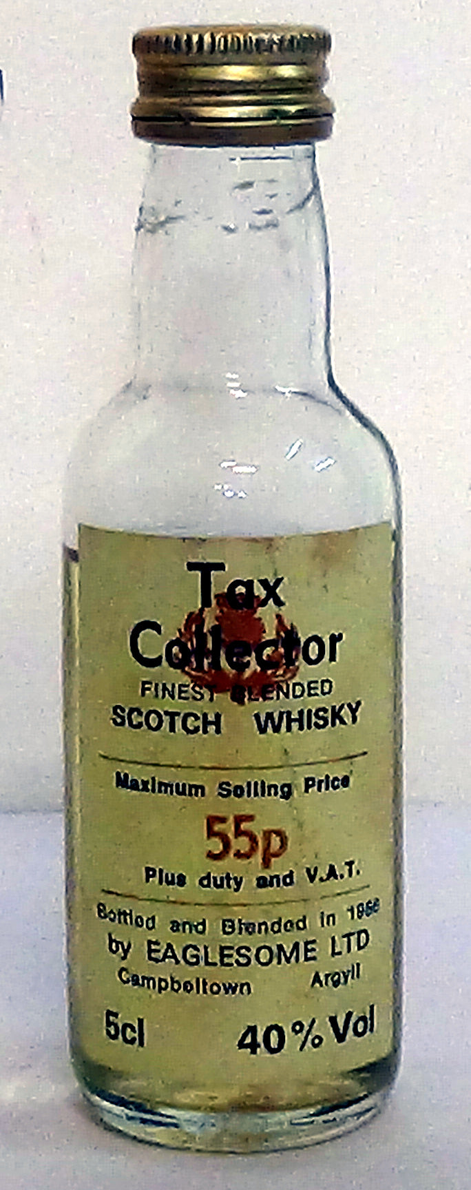 1980’s Tax Collectors Whisky 4cl