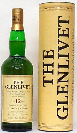 1990’s The Glenlivet 12 year OldIn presentationtube - Whiskey - M&M Pe