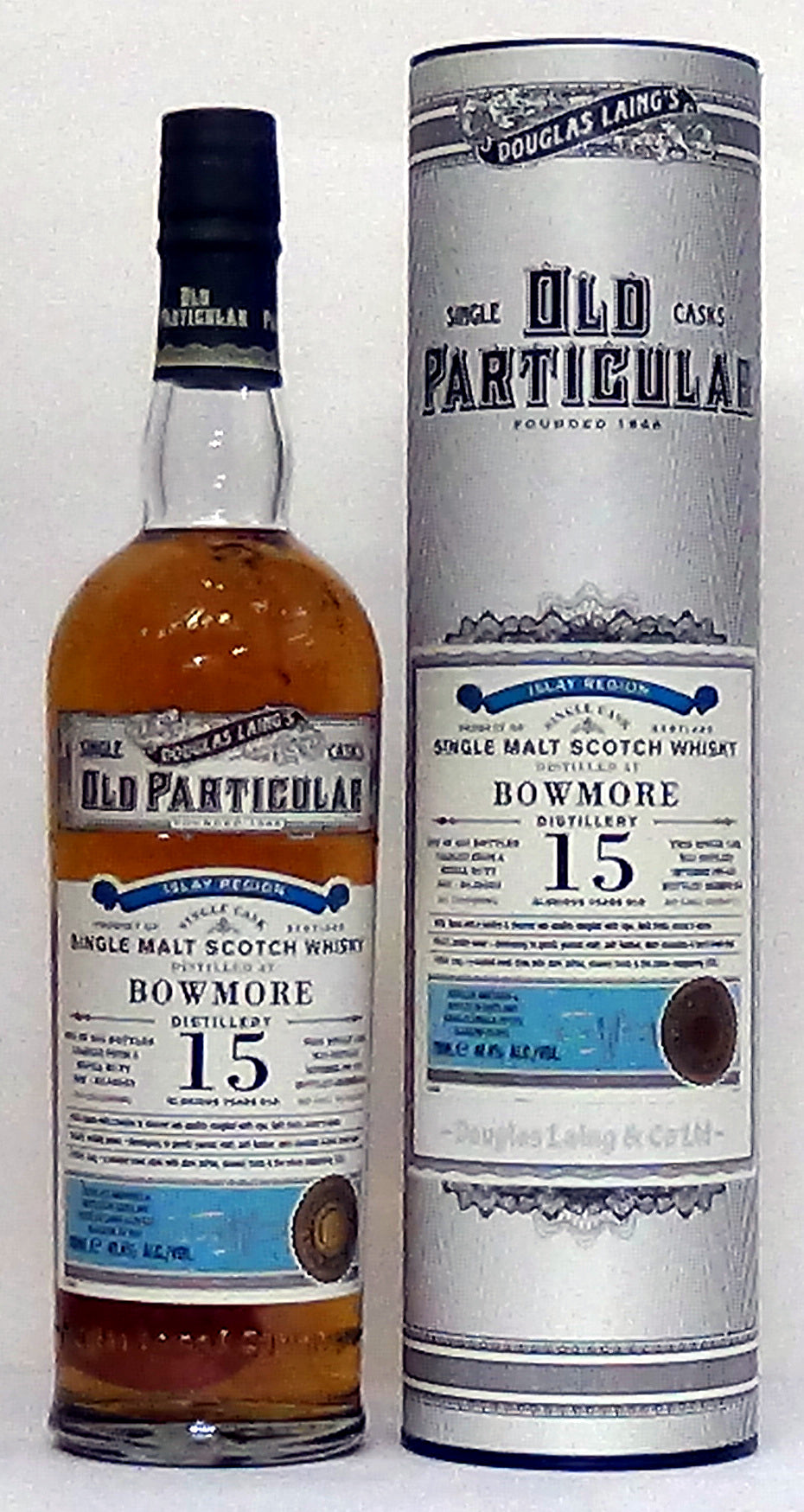 1999 Bowmore 15 year old 48.4% abv Speyside Douglas Laing, Old Particu