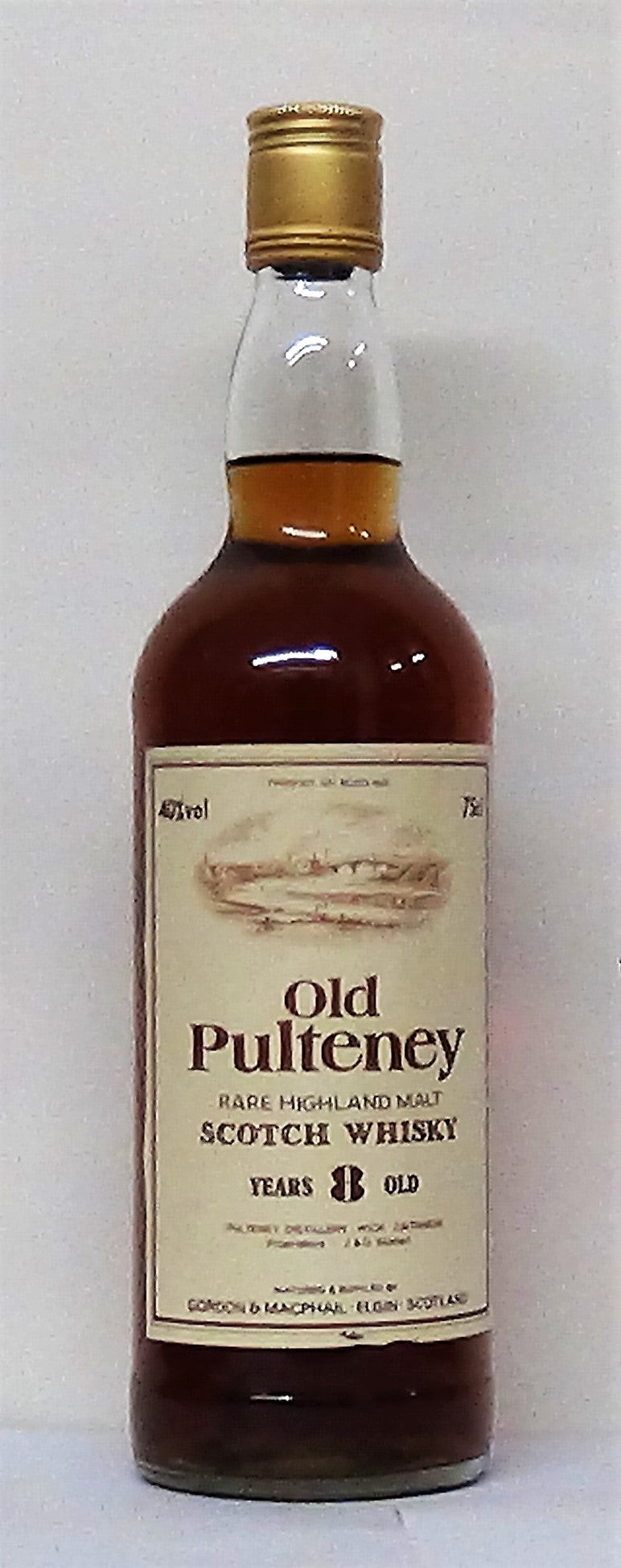 1980’s Old Pulteney Rare 8 Year Old Highland Malt - Scottish Whiskey -