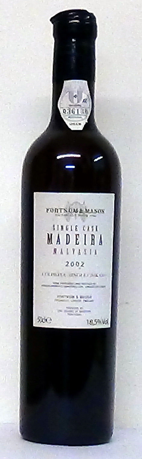 2002 Madeira Malvasia Single Cask 50cl Fortnum & Mason Fortified Wine