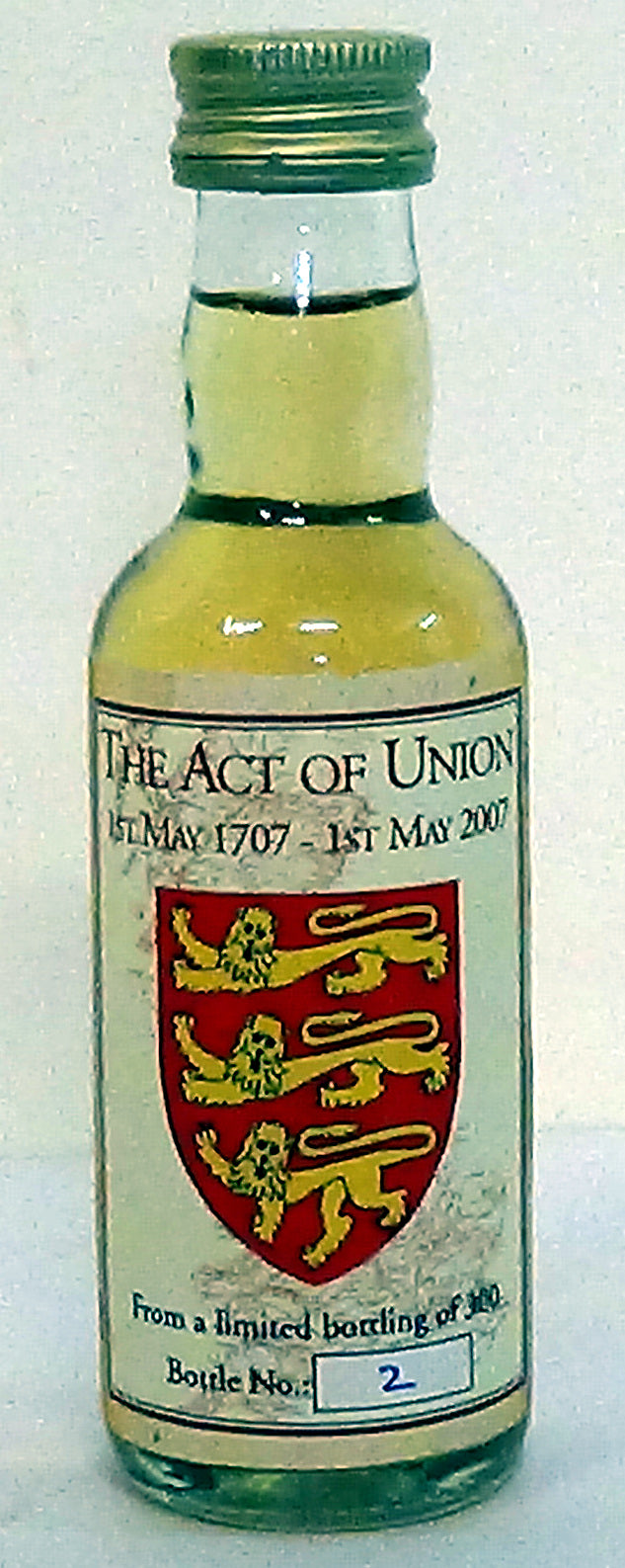 2007 Act of the Union 1707 Undisclosed malt 5cl