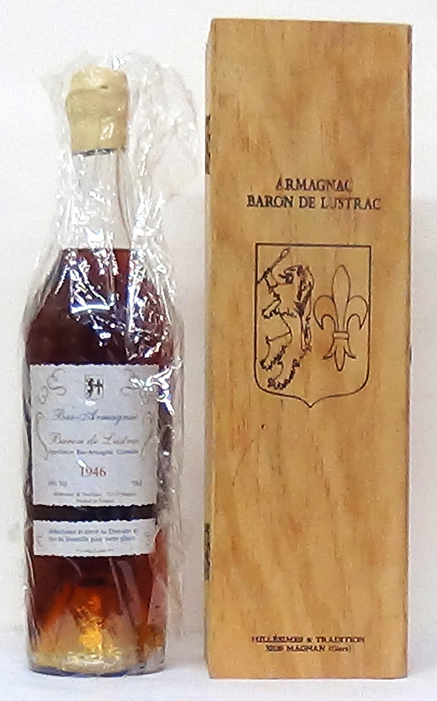 1946 Baron de Lustrac Armagnac -1 In wooden Box - M&M Personal Vintner