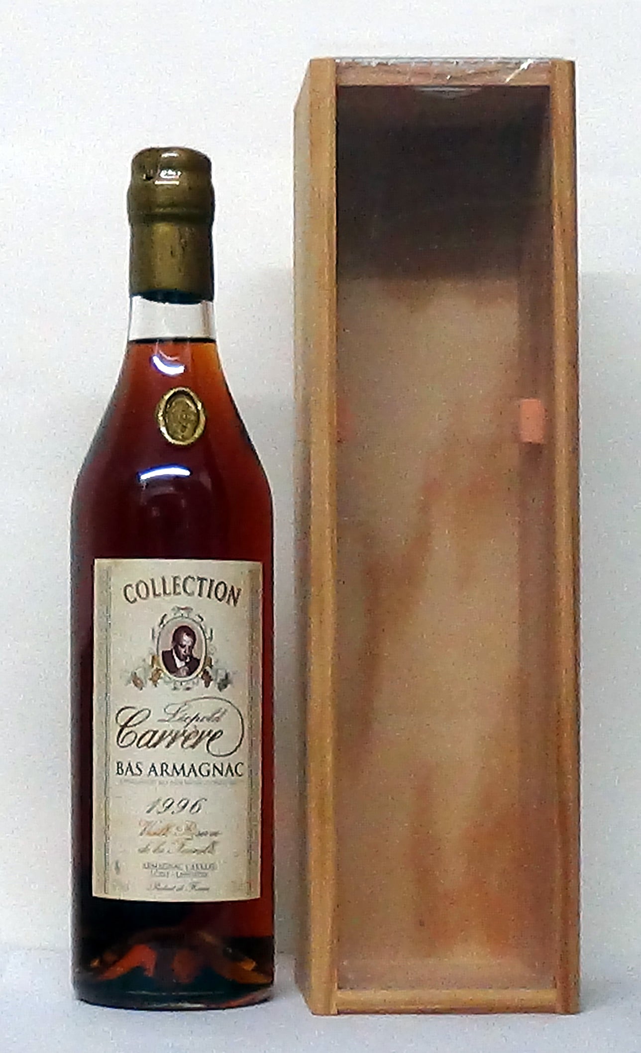 1996 Leopold Carrère Vintage Armagnac in wooden case - M&M Personal Vi