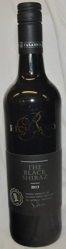 Richland 'The Black Shiraz' (limited Edition) - New South Wales - 2016