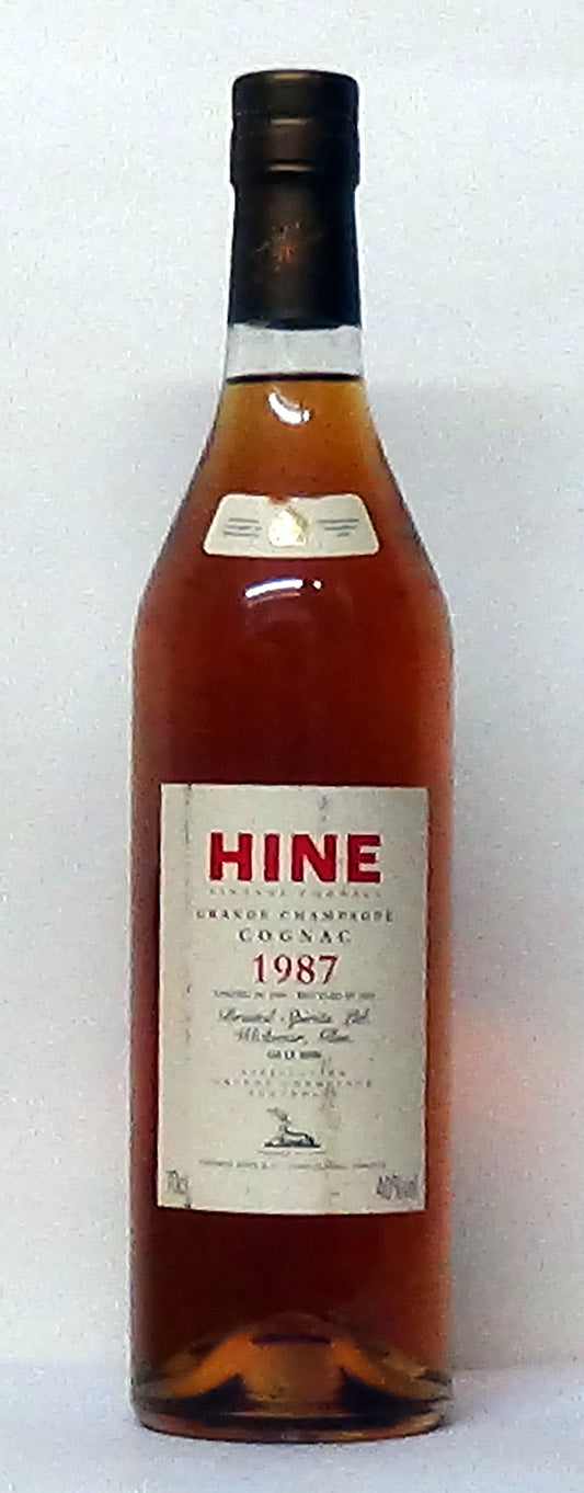 1987 Hine Grande Champagne Cognac Landed in 1989, Bottled 2003 - M&M P