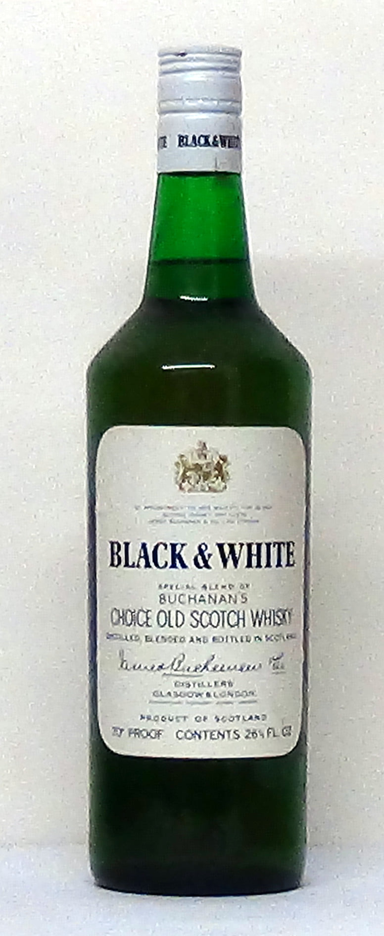 1960's Buchanan's Black & White (Spring Cap) - Scotland, Whiskey - M&M