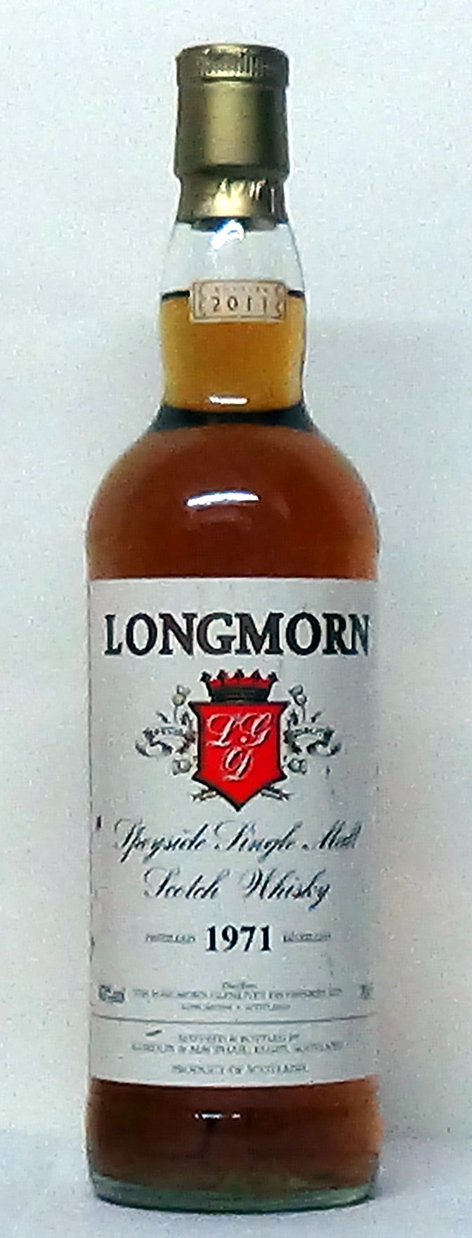 1971 Longmorn Speyside 40 year old. Bottled in 2011 by Gordon & Macpha