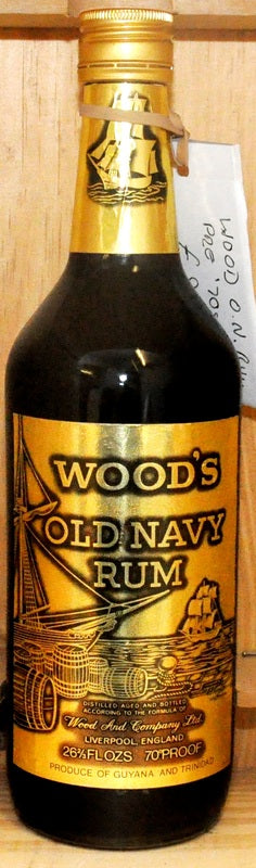 Wood's Navy Rum 26 2/3 Fl. oz 70° (40%, 757ml) - Liqueurs - Spirits - 