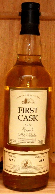 Glentuachers - First Cask 1981 - Speyside - 25 year old 46% vol - Whis