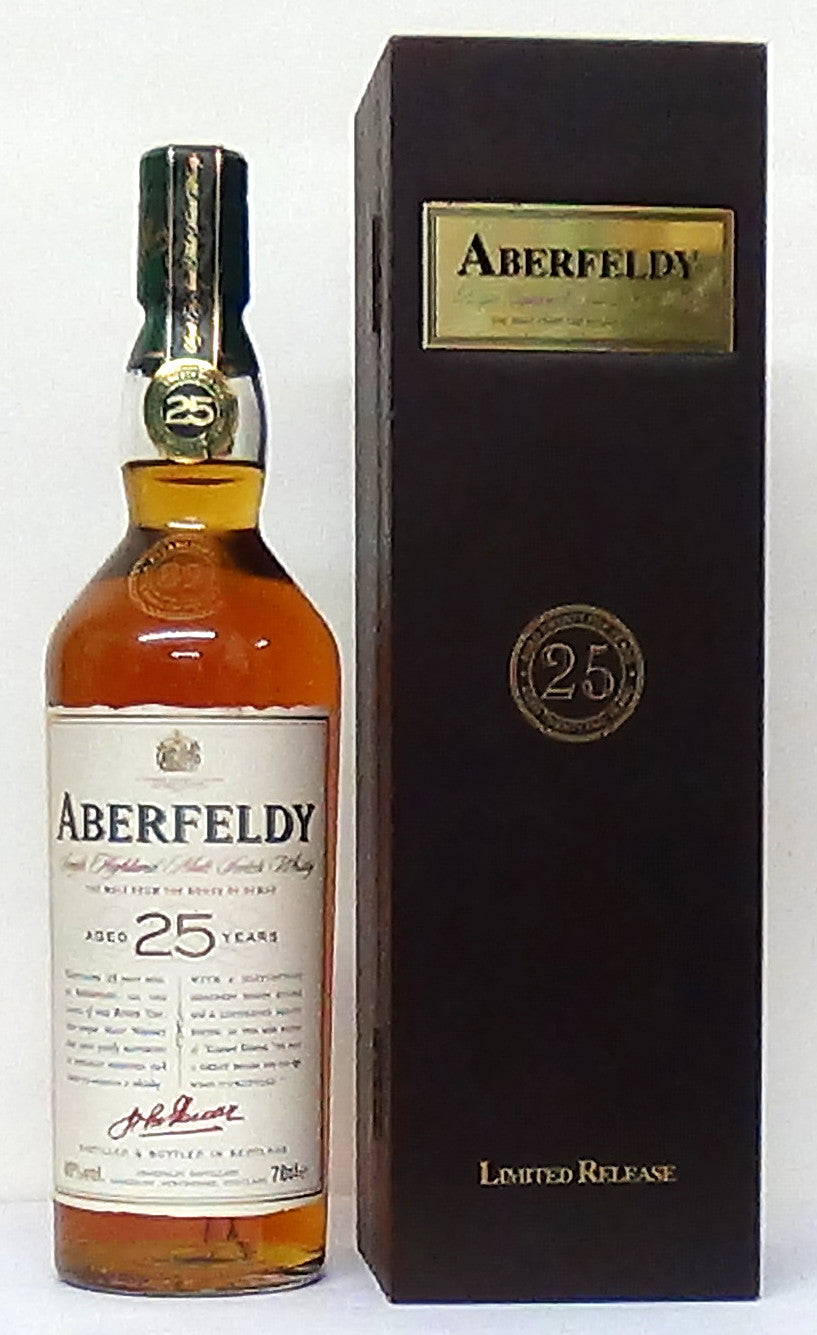 Aberfeldy 25 Year Old Highland Malt - M&M Personal Vintners Ltd