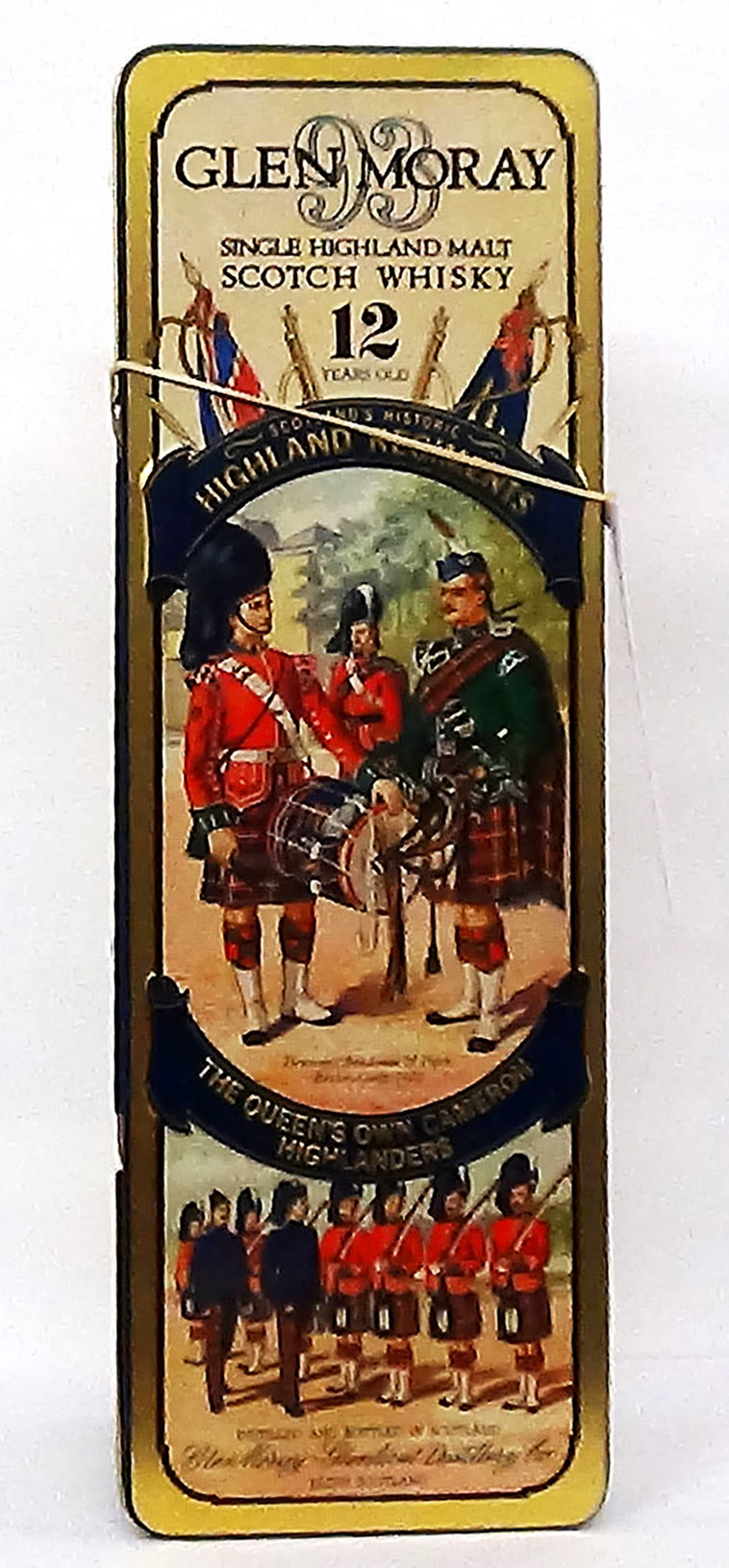 Glen Moray Single Highland 12 year Old Malt Whisky The Queens Own Came