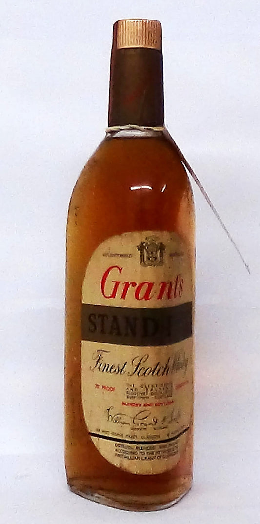 1960’s Grant’s Stand Fast 70 proof 26 fl oz - Scotland, Whiskey - Wine