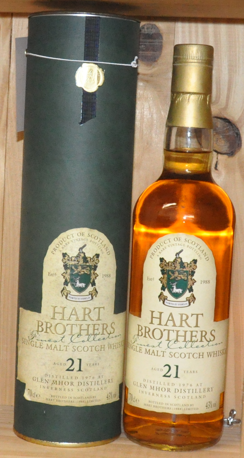 1976 Glen Mhor Hart Brothers  21 year old  Hart Brothers 700ml 43% vol