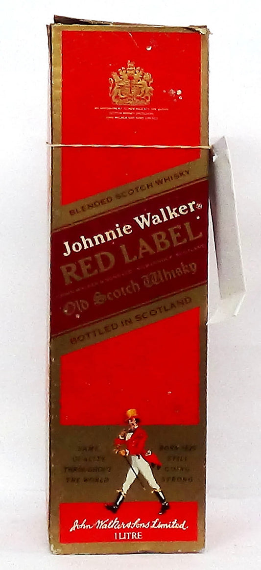 1970’s Johnnie Walker Red Label 1 Litre In Original Box - Scotland, Wh