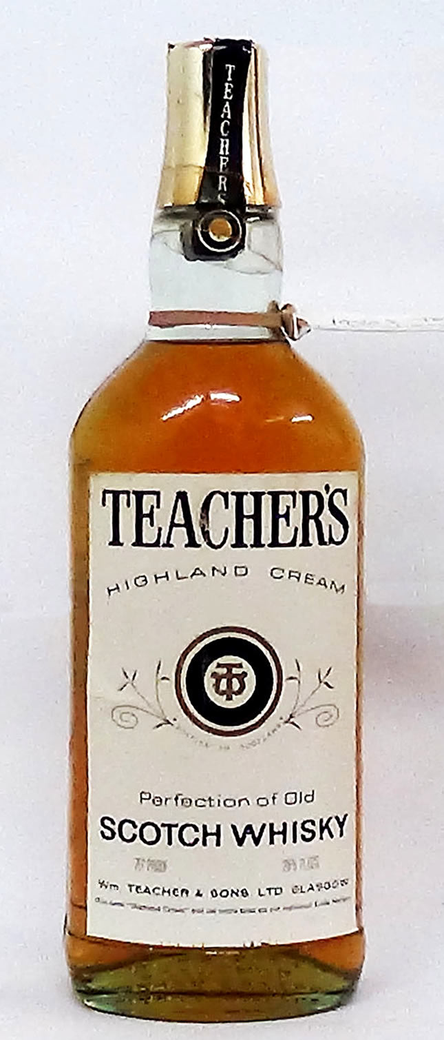 Teacher’s Highland Cream 1970’s Bottling 26 Fl ozs Vat 69 1970’s Bottl