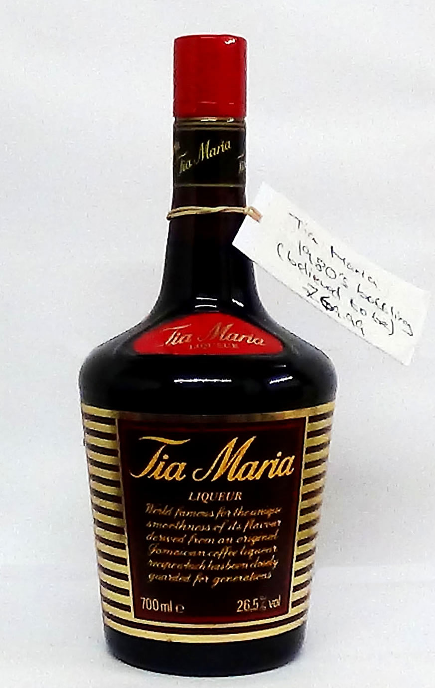 Tia Maria Liqueur Believed to be 1980s Bottling 70cl - Chile, Liqueurs