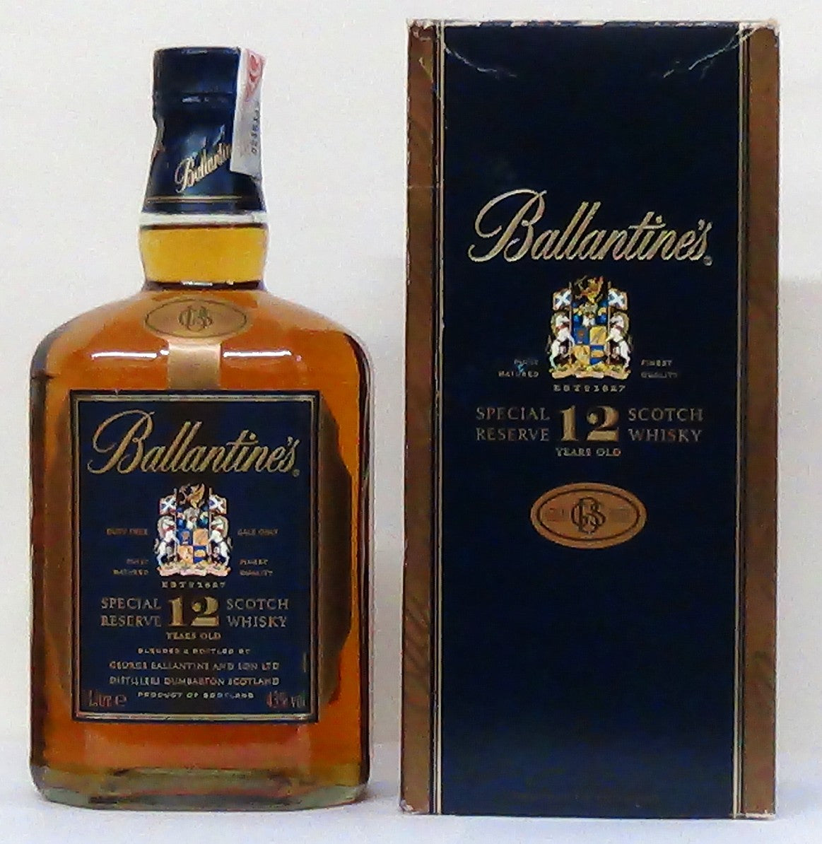 Ballantines Gold Seal 12 Year Old Special Reserve  1980s Bottling Li