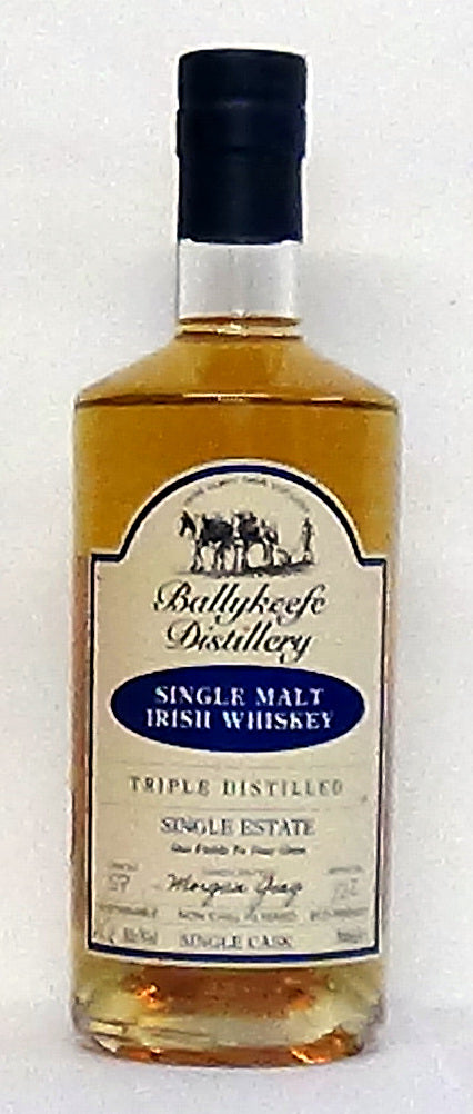 Ballykeefe Single Malt Irish Whiskey Triple Distilled Single Estate 46% Abv