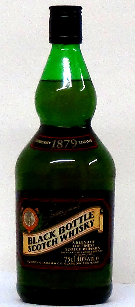 Black Bottle Scotch Gordon Graham - 1980's Bottling - Whiskey - M&M Pe