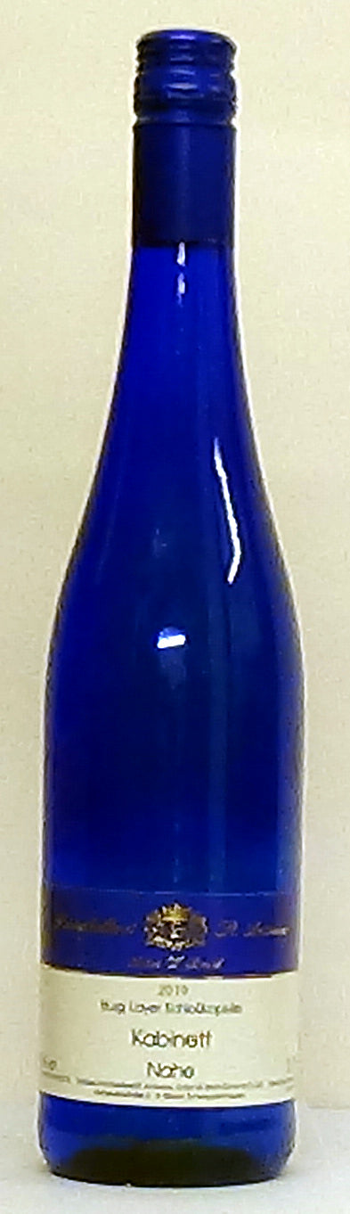 Burg Layer Schlosskapelle ( Blue Bottle) Bacchus Kabinett Nahe - Germa