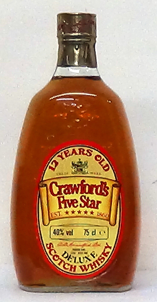 Crawford’s Five Star 12 Year Old Deluxe Scotch Whiskey - Scottish Whis
