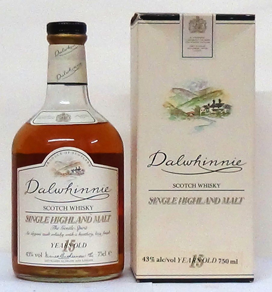 Dalwhinnie Highland Malt 15 Year Old 1980s Bottling Whisky Sotland - 