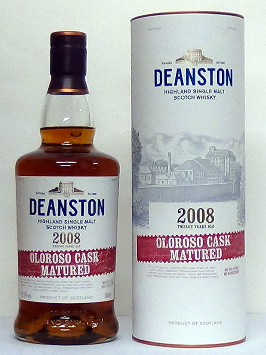 Deanston 12 Year Old Oloroso Cask Highland Malt - Scottish Whiskey - W