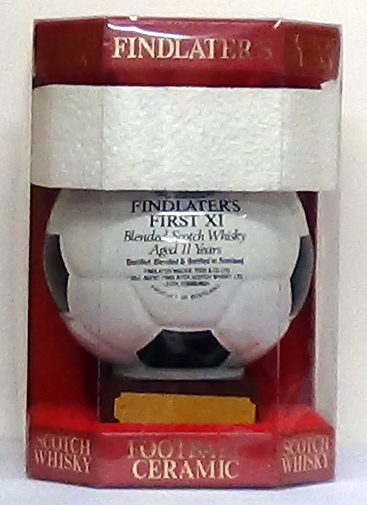 Rob Findlater Findlater’s First XI Blended Scotch Whisky 11 Year Old Ceramic Footbal ...