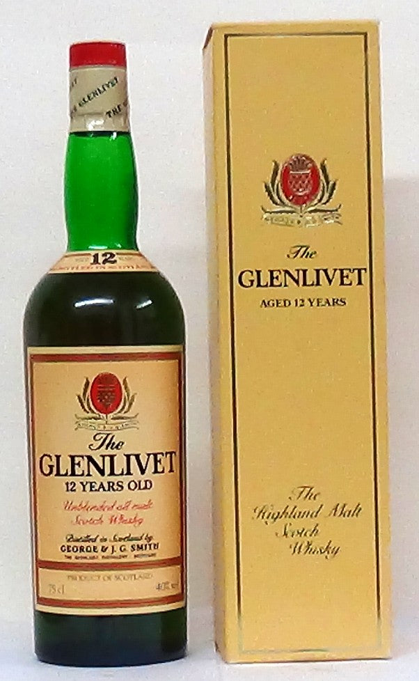 Glenlivet 12 Year Old 1980s Bottling Whisky Sotland - Scottish Whiske