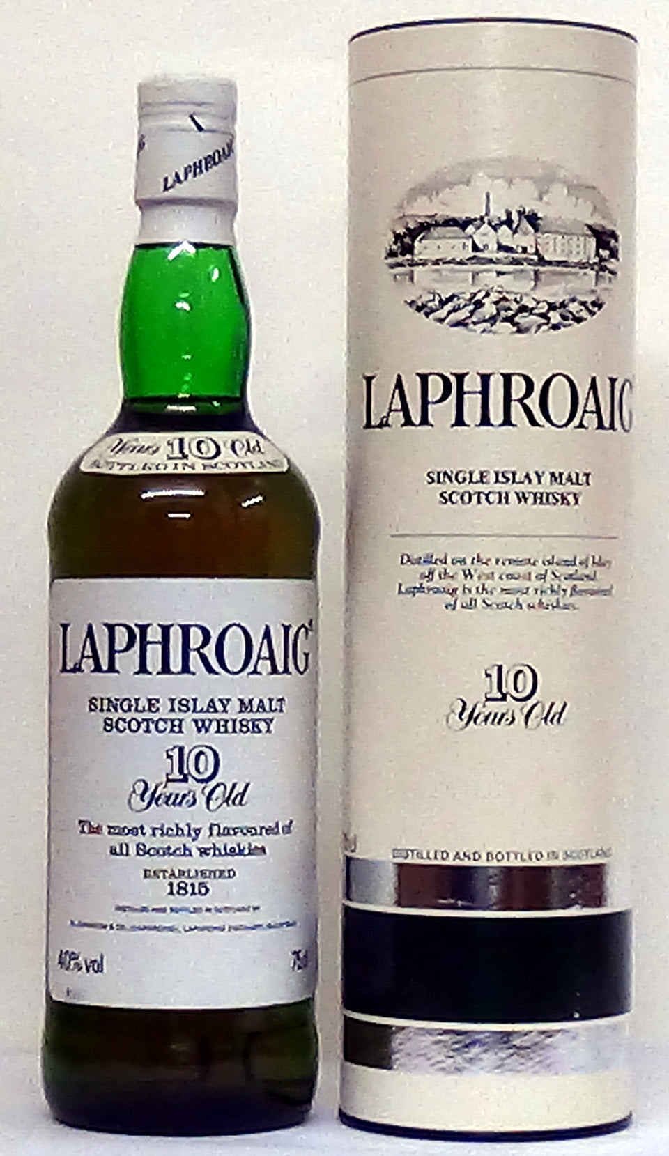 Laphroaig 10 Year Old, Pre Royal Warrant 1990’s - Scottish Whiskey - W