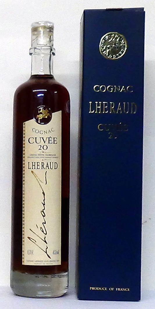 Lheraud Cuvee 20 Cognac 43% abv Petite Champagne Cognac