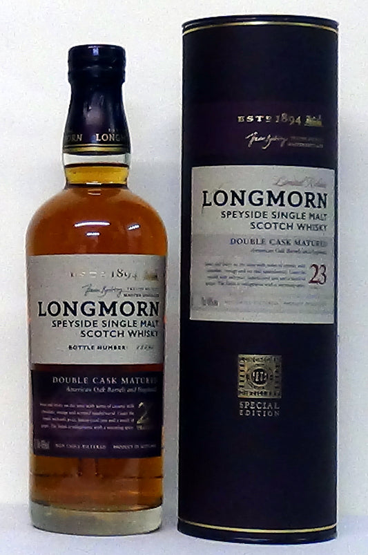 Longmorn 23 Year Old - Secret Speyside Collection Whisky 48% Abv Double Cask Matured
